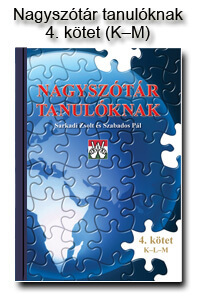 Nagyszótár tanulóknak 4. kötet